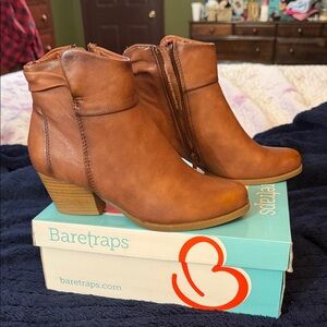 BareTraps Women's Brown Ankle Booties
